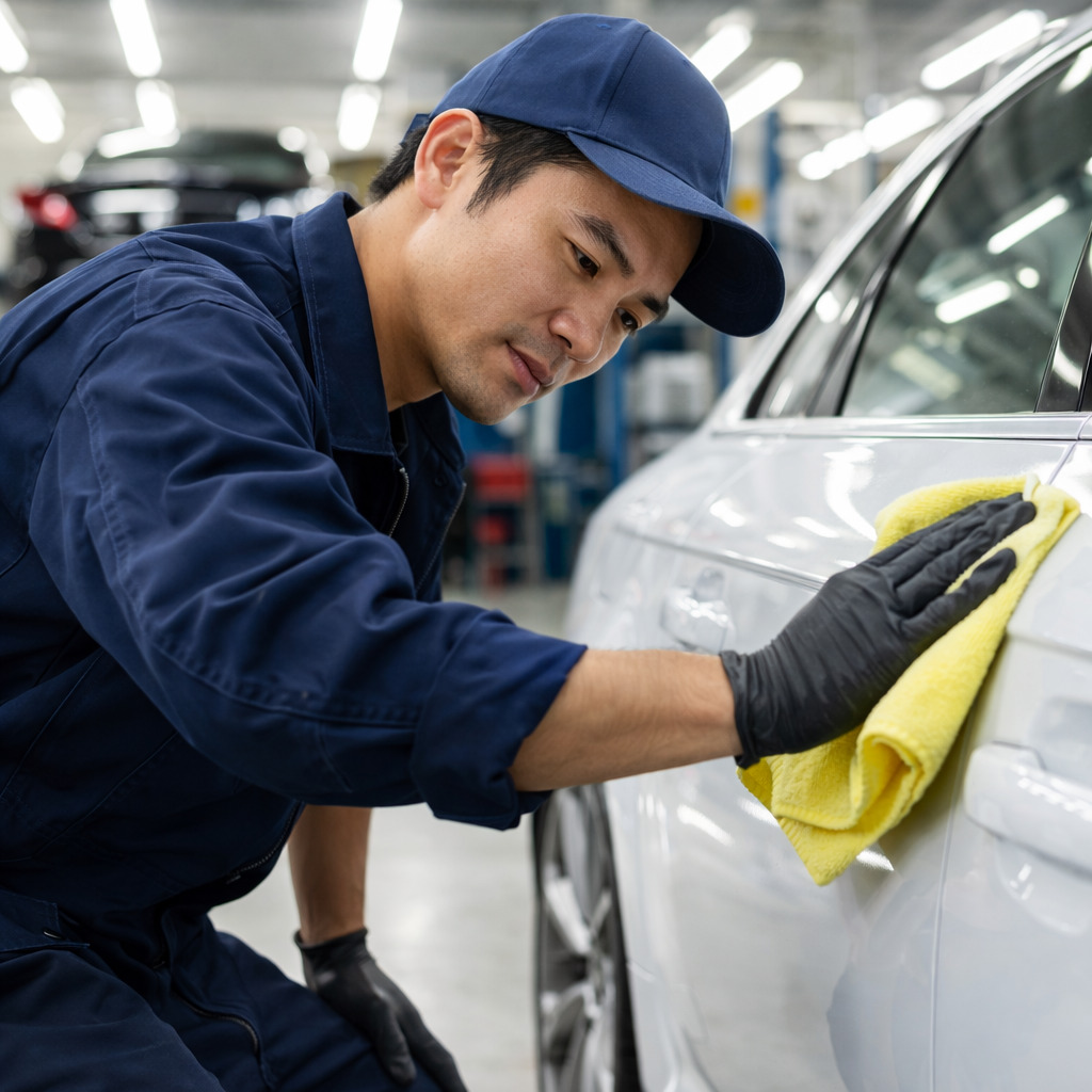 自社工場での丁寧な修復作業