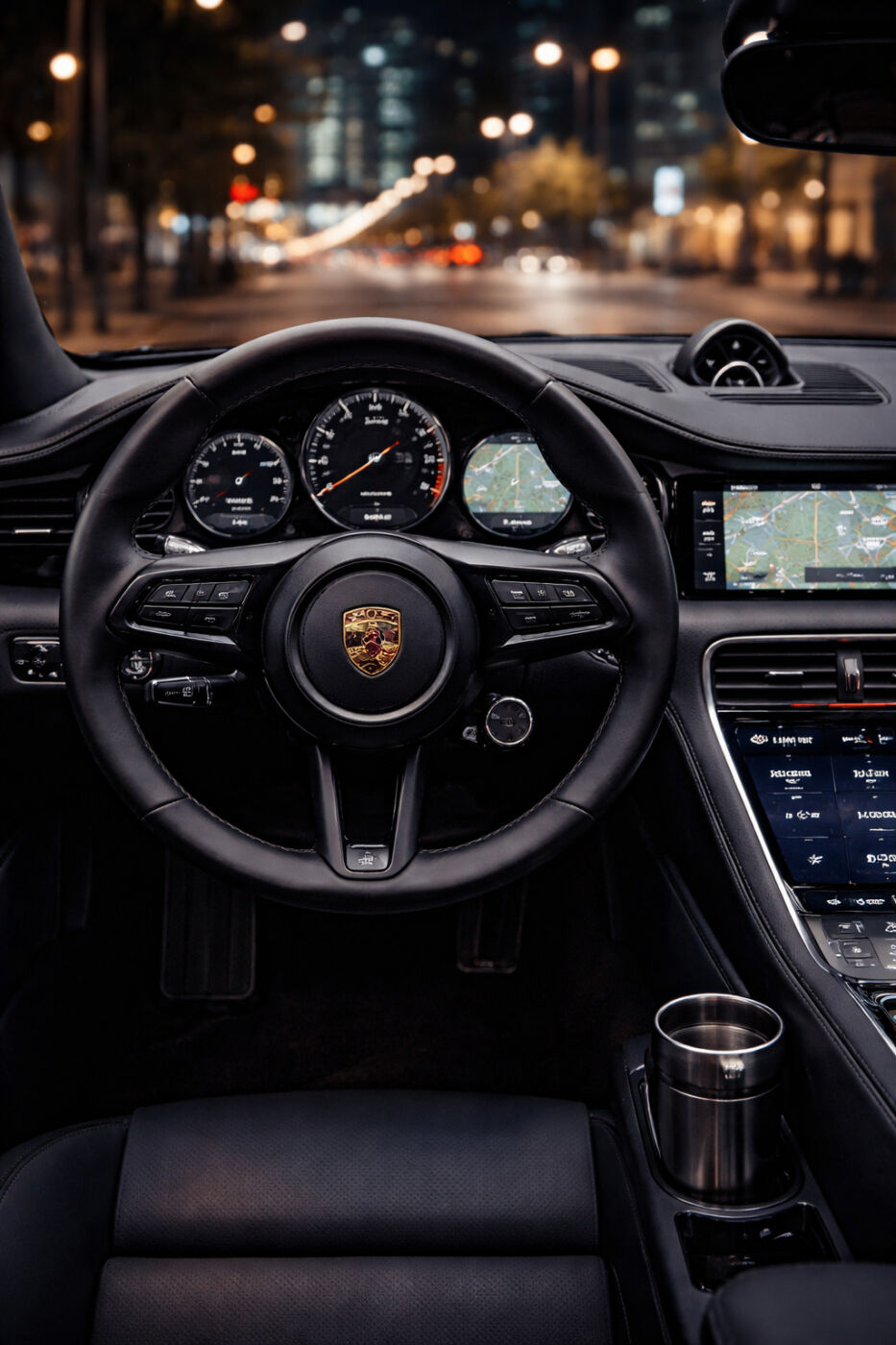 ポルシェのディテールを確認する様子