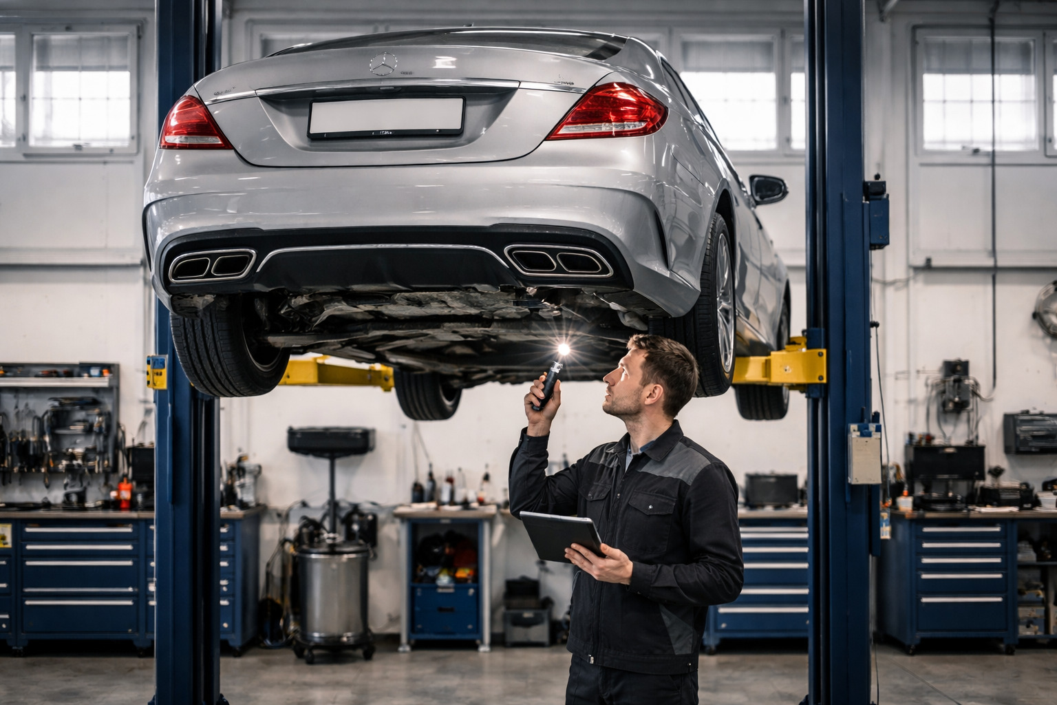 限定仕様のベンツ査定をイメージした挿絵